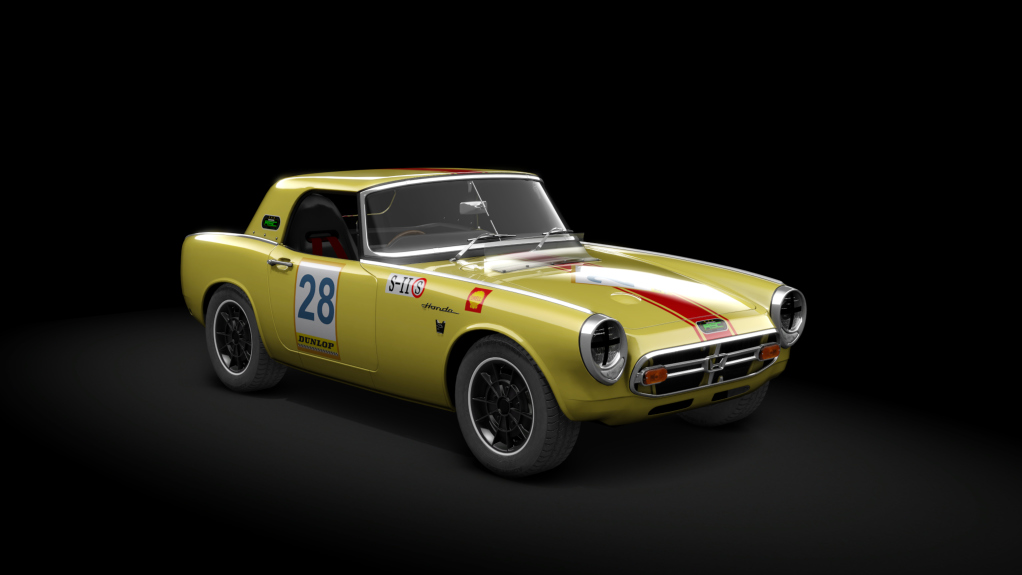 Honda S800 RSC, skin 28_yellow