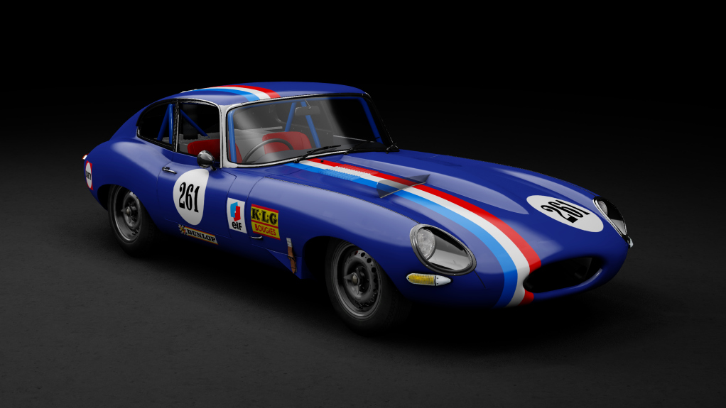 GTC60 Jaguar E-type Le Mans, skin blue_261