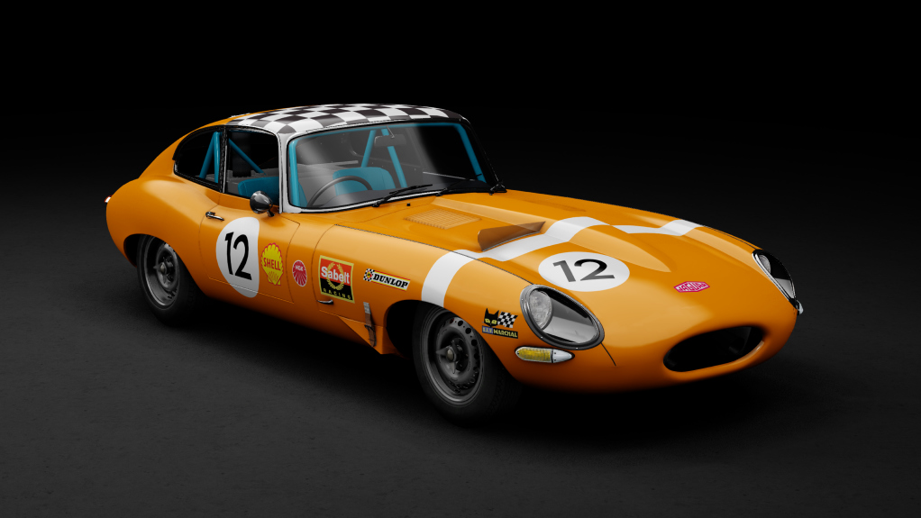 GTC60 Jaguar E-type Le Mans, skin orange_12
