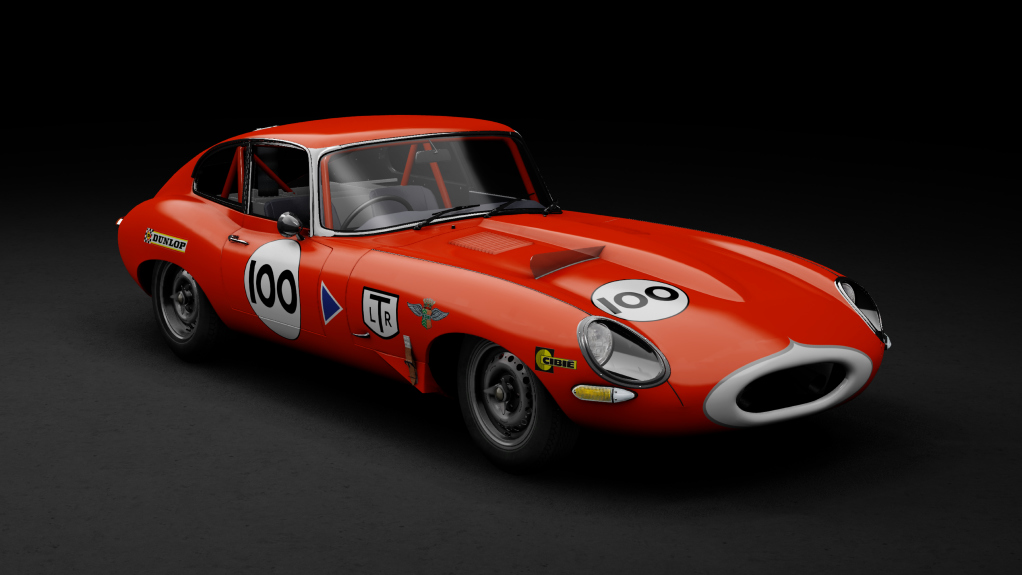 GTC60 Jaguar E-type Le Mans, skin red_100