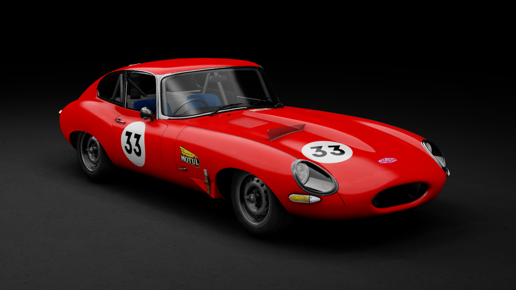GTC60 Jaguar E-type Le Mans, skin red_33