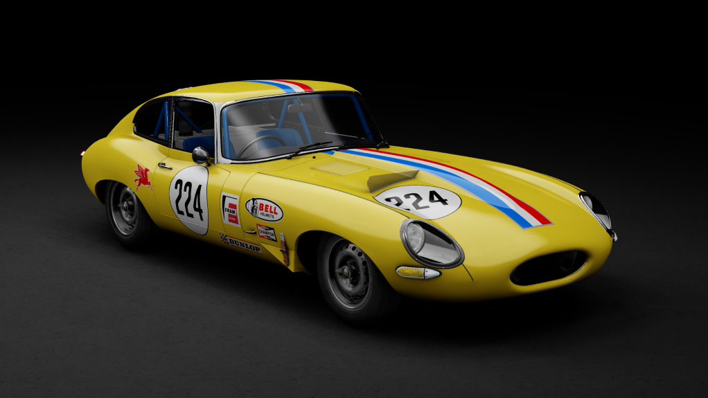GTC60 Jaguar E-type Le Mans, skin yellow224