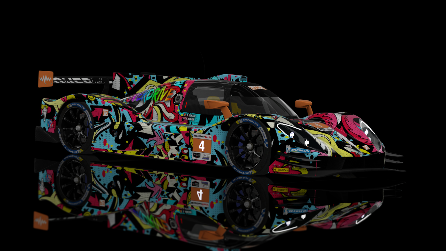 ACF LMP3 - Ginetta G61 LT P3 2020, skin ACF_ADPS_#04_Armeanu_McMath