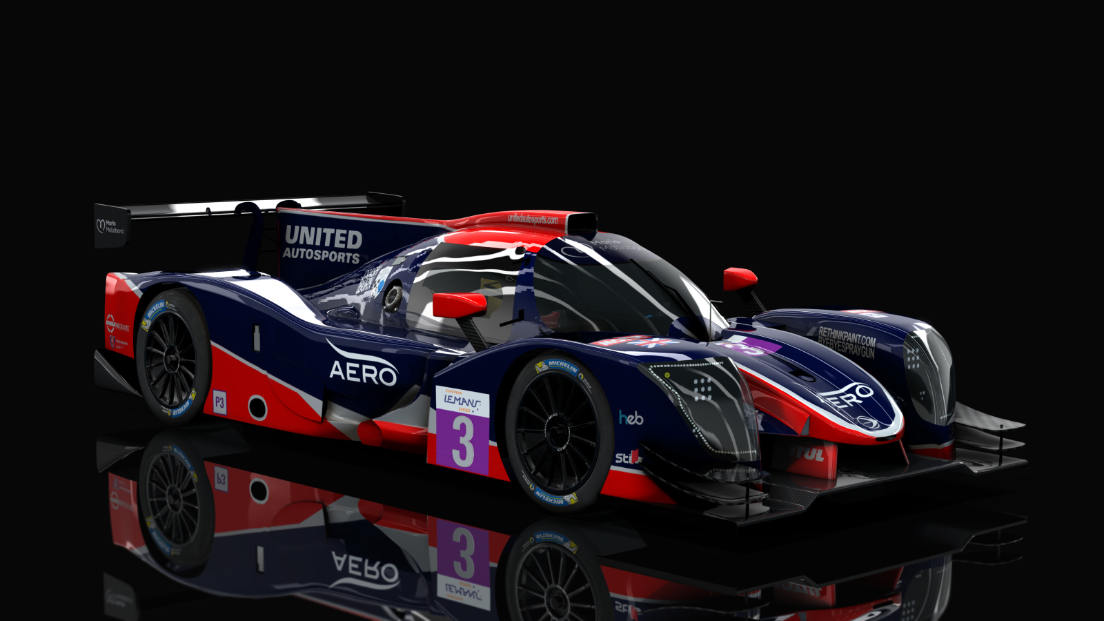 ACF LMP3 - Ligier JSP320 Nissan 2020, skin 2020_ELMS_03_United_Autosports