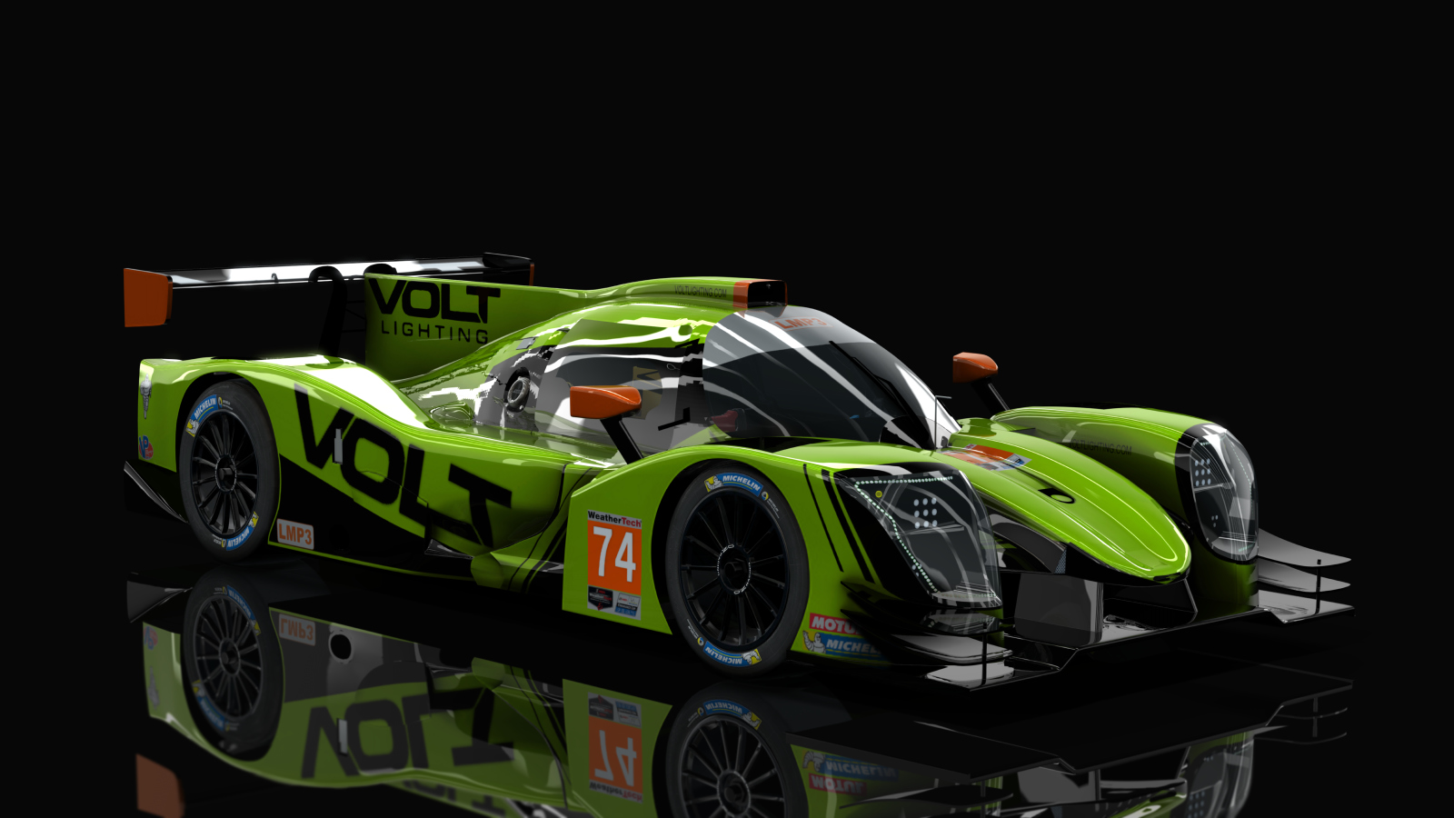 ACF LMP3 - Ligier JSP320 Nissan 2020, skin 2021 IMSA #7 VOLT Racing