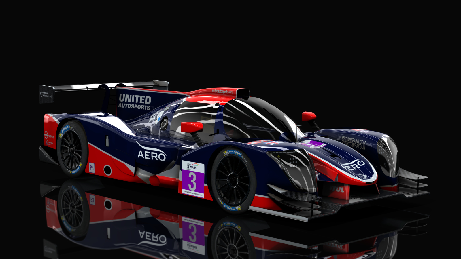 ACF LMP3 - Ligier JSP320 Nissan 2020, skin 2021_ALMS_03_United_Autosports