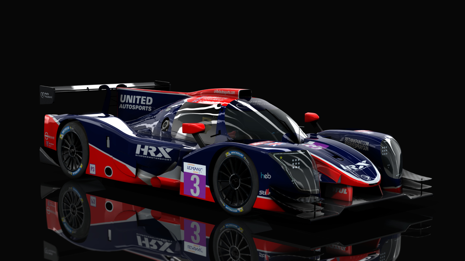 ACF LMP3 - Ligier JSP320 Nissan 2020, skin United_Autosports #3