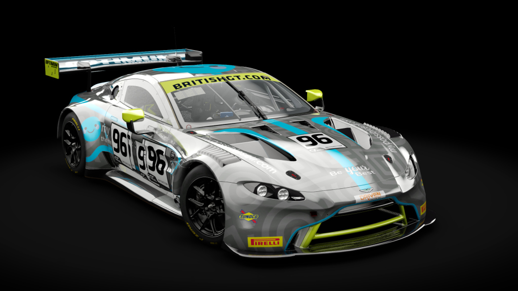 Aston Martin Vantage AMR GT3 Sprint 2019, skin 2019_BrGT_Silver_optimum_96