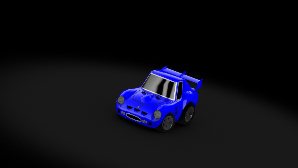 Choro Q Ferrari 250 GTO, skin blue