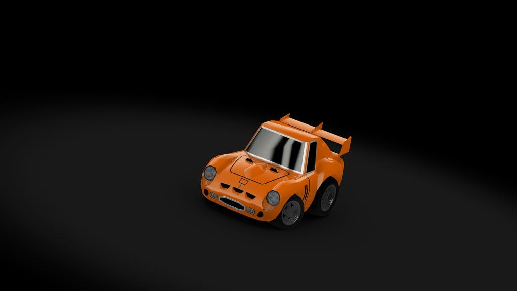 Choro Q Ferrari 250 GTO, skin orange