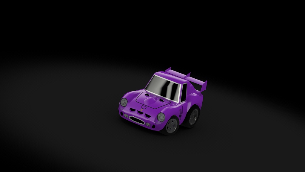 Choro Q Ferrari 250 GTO, skin purple