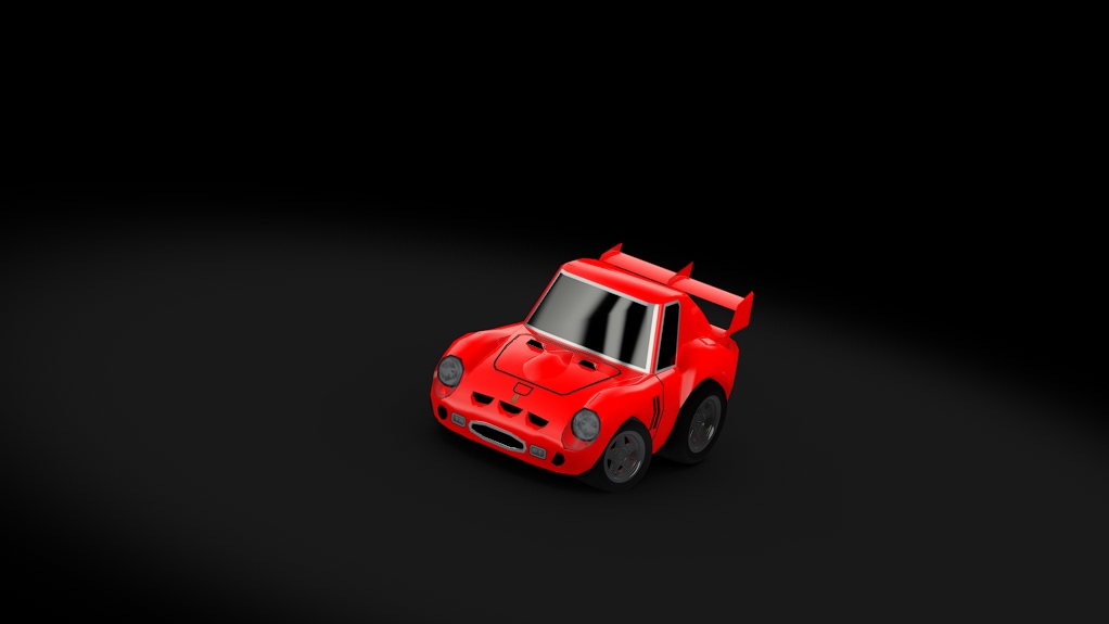 Choro Q Ferrari 250 GTO, skin red