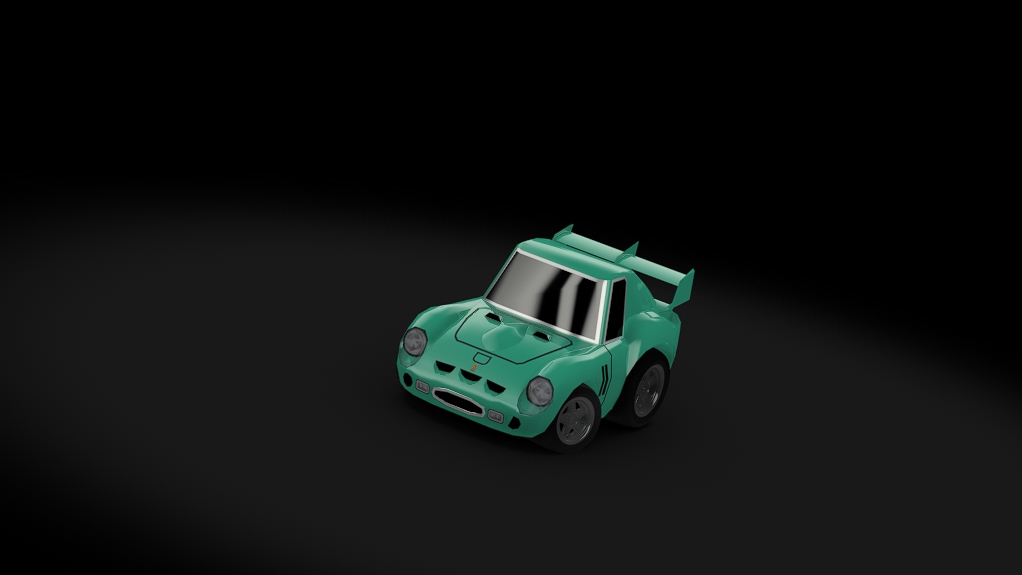 Choro Q Ferrari 250 GTO, skin turquoise