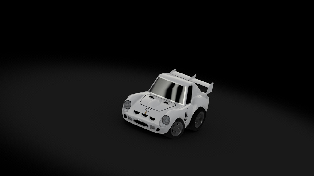 Choro Q Ferrari 250 GTO, skin white