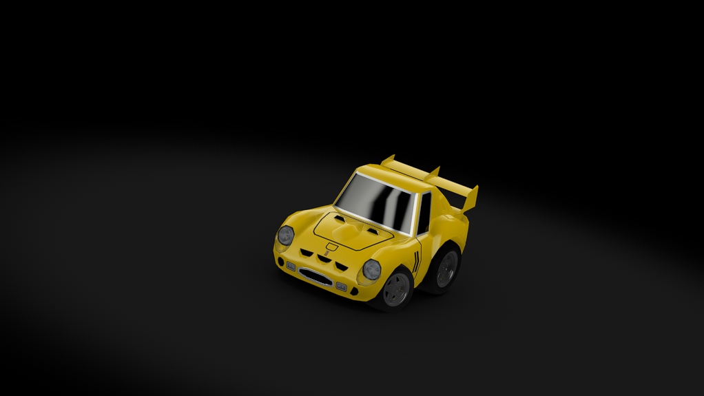 Choro Q Ferrari 250 GTO, skin yellow