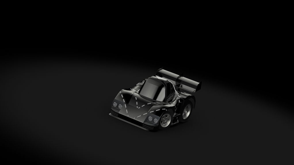Choro Q Mazda 787B, skin black