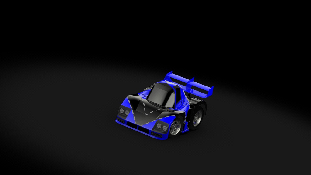 Choro Q Mazda 787B, skin blue
