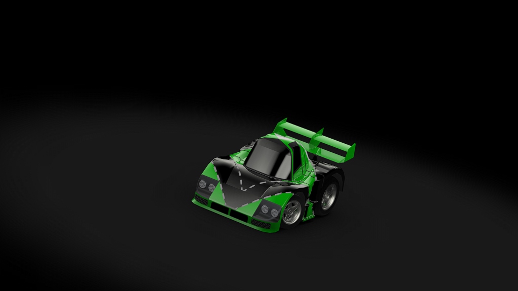 Choro Q Mazda 787B, skin green