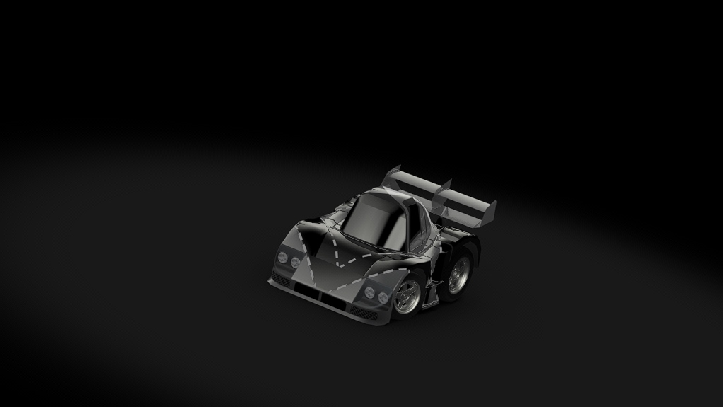 Choro Q Mazda 787B, skin grey