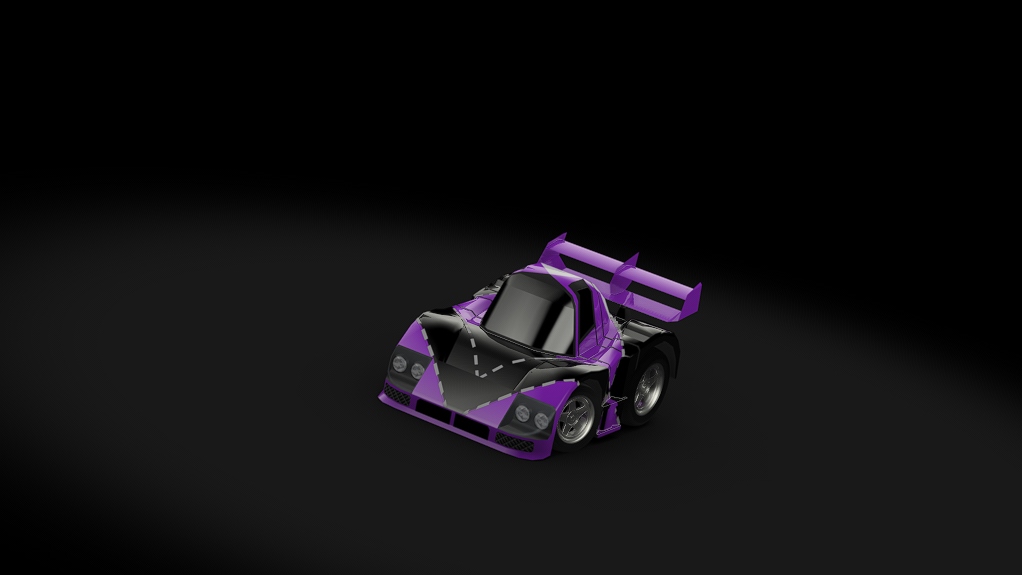 Choro Q Mazda 787B, skin purple