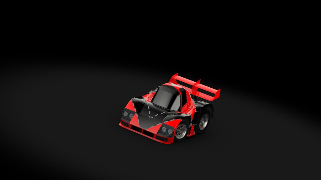 Choro Q Mazda 787B, skin red