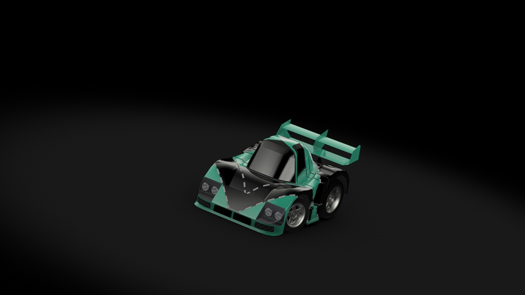 Choro Q Mazda 787B, skin turquoise