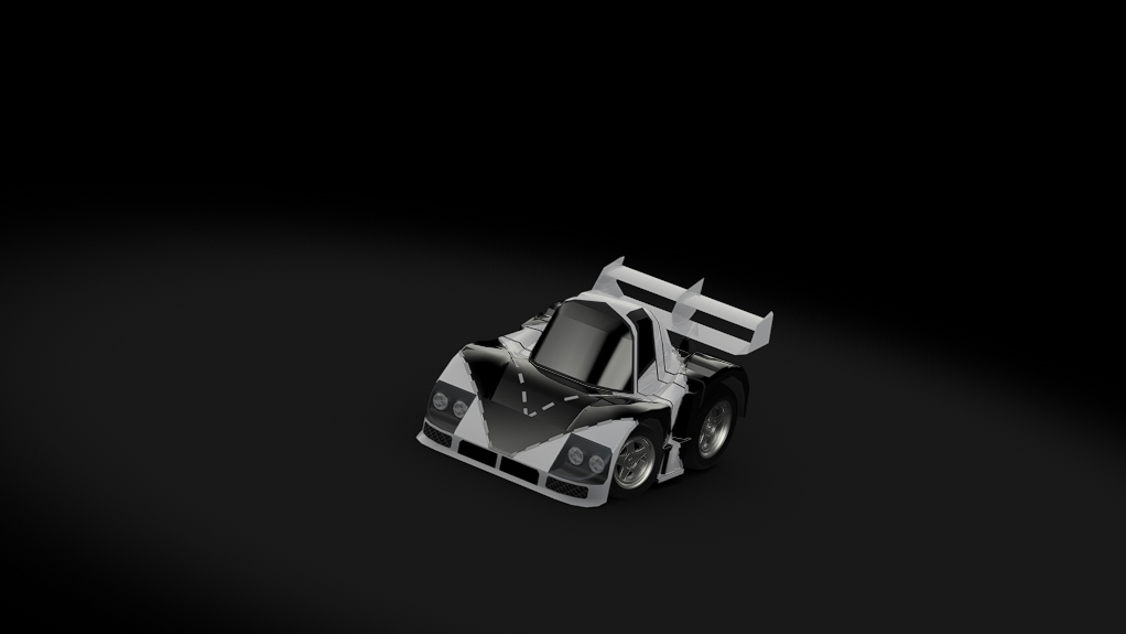 Choro Q Mazda 787B, skin white
