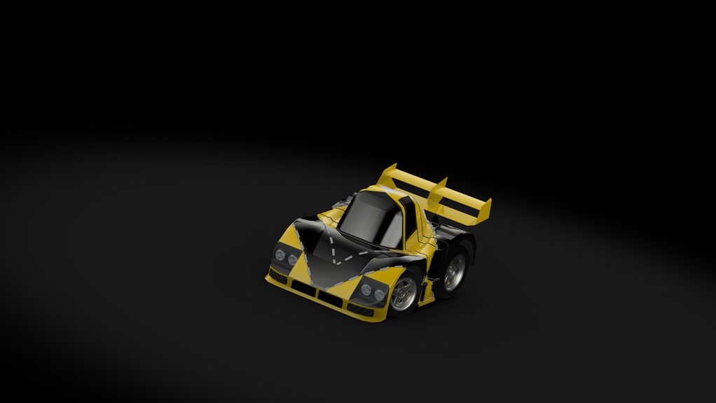 Choro Q Mazda 787B, skin yellow