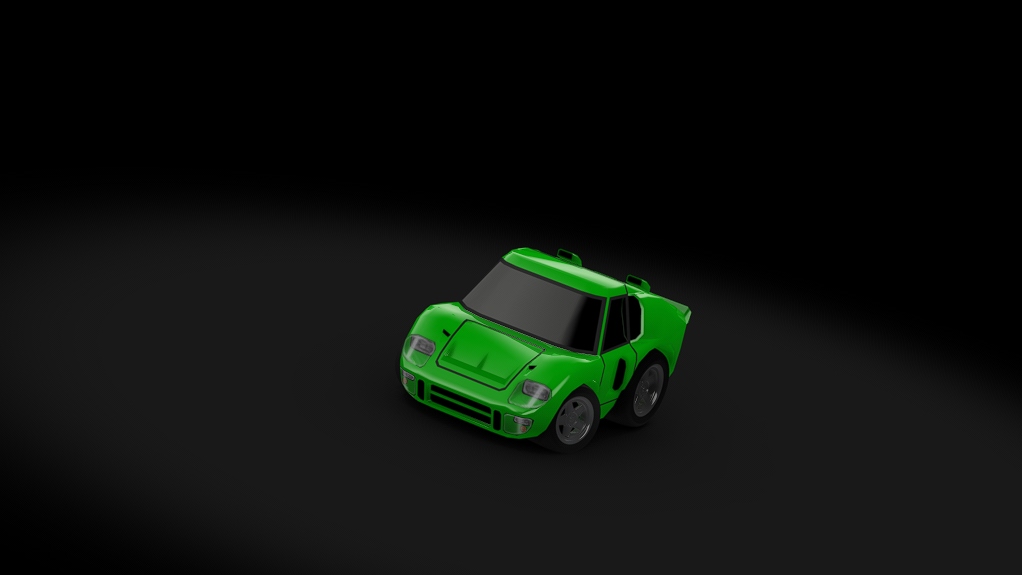 Choro Q Ford GT40, skin green