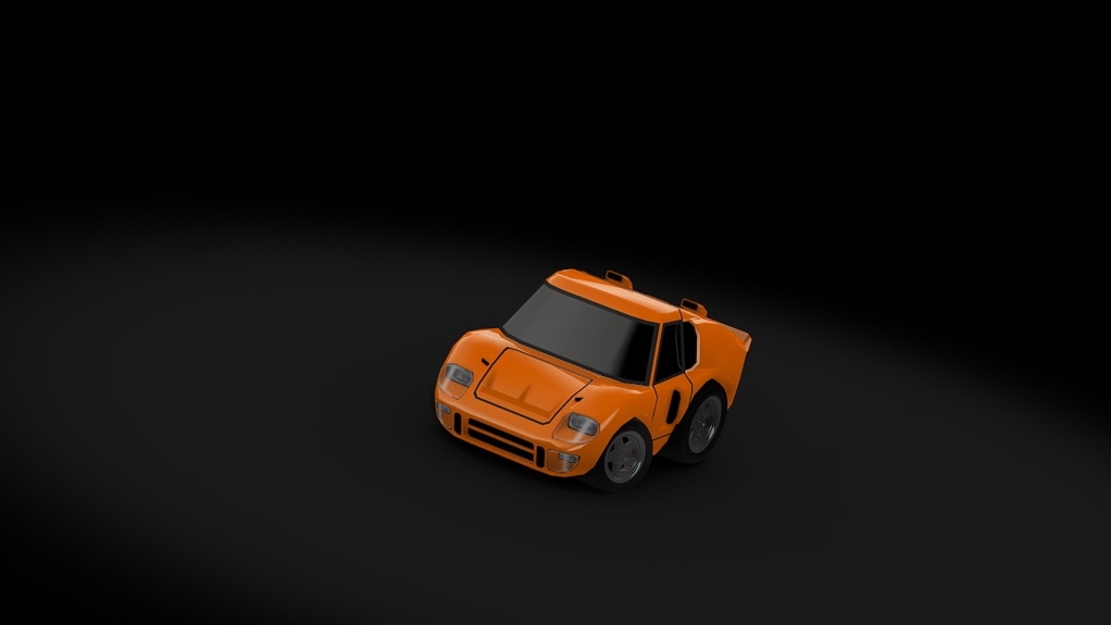 Choro Q Ford GT40, skin orange