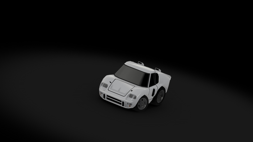 Choro Q Ford GT40, skin white