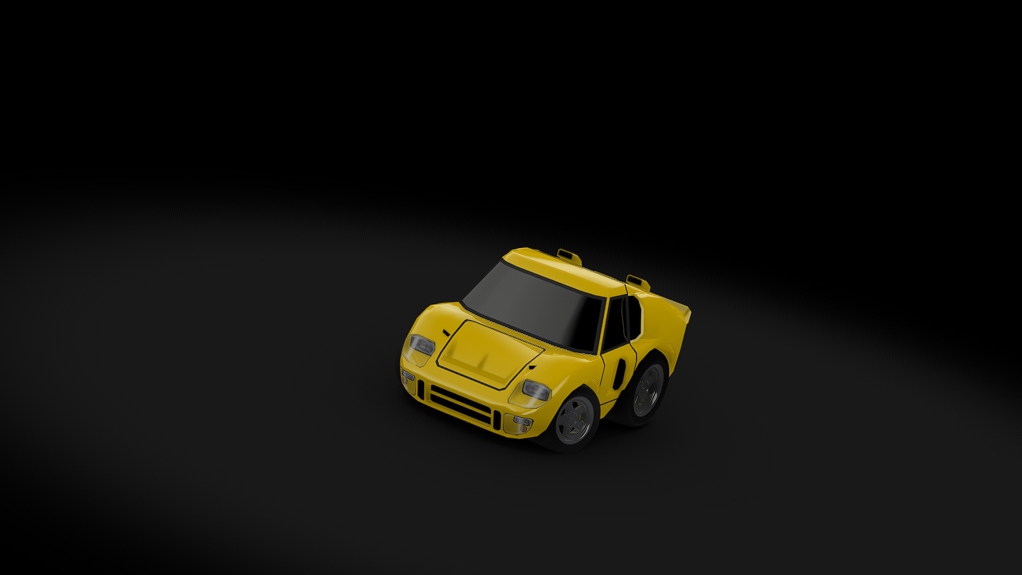 Choro Q Ford GT40, skin yellow
