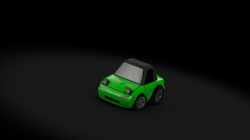 Choro Q Mazda MX5, skin green