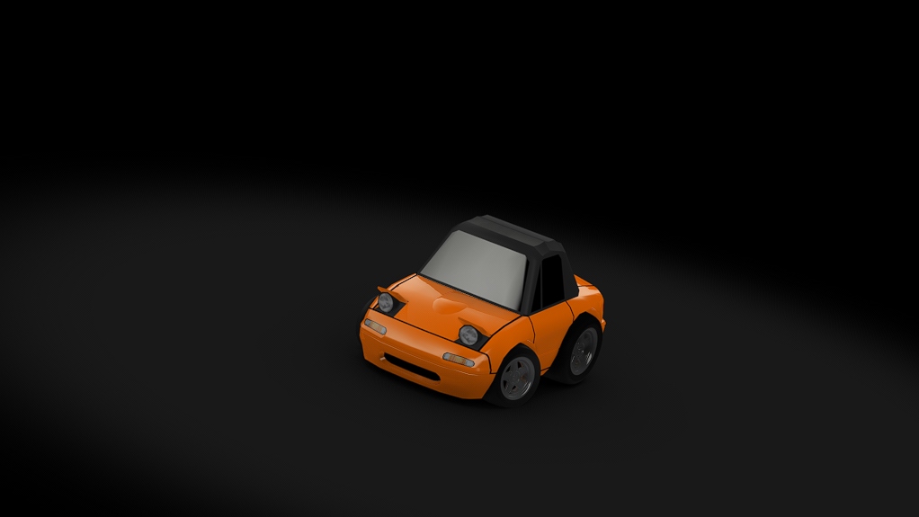 Choro Q Mazda MX5, skin orange