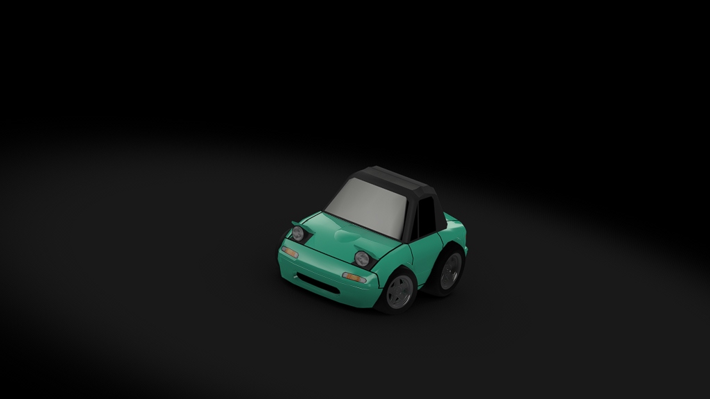 Choro Q Mazda MX5, skin turquoise