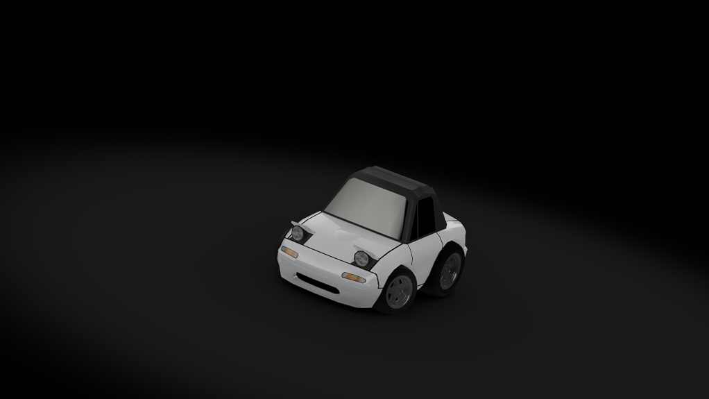 Choro Q Mazda MX5, skin white
