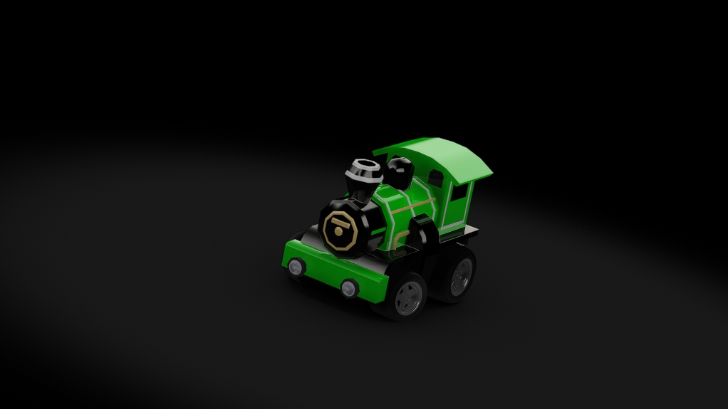 Choro Q Locomotive, skin green
