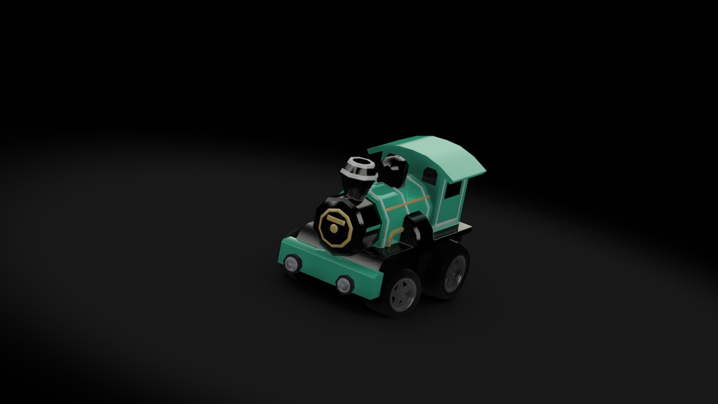 Choro Q Locomotive, skin turquoise
