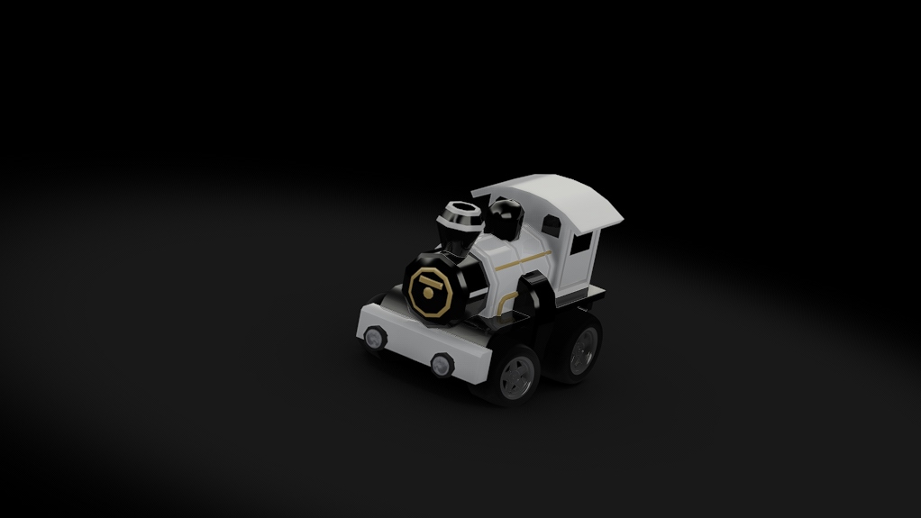 Choro Q Locomotive, skin white