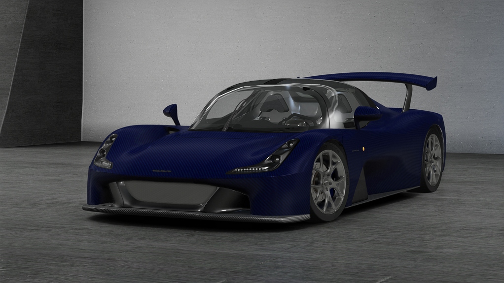 Dallara Stradale, skin blu_carbonio_opaco