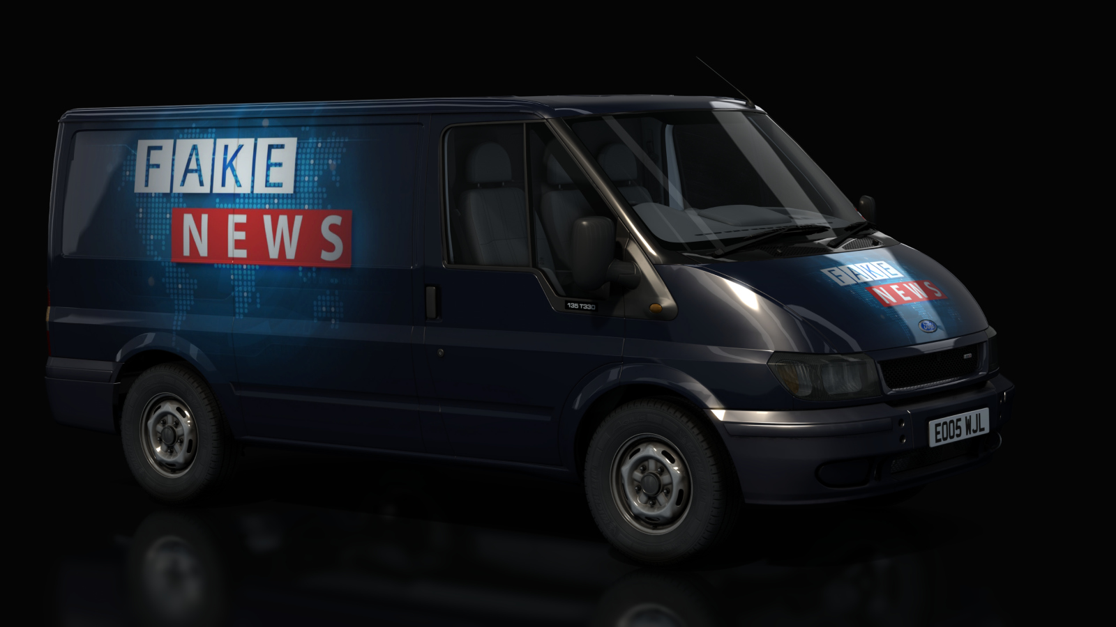 Ford Transit, skin News_Van