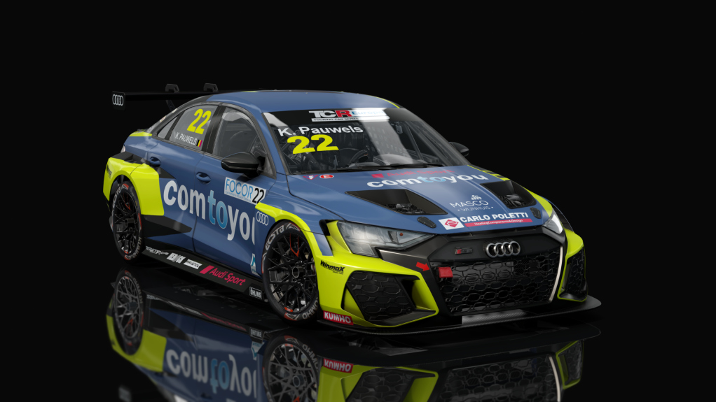 Audi RS3 LMS 2024, skin 22_pauwels