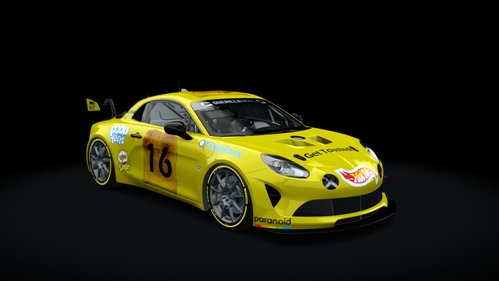 Alpine A110 GT4, skin Tosted puns racing