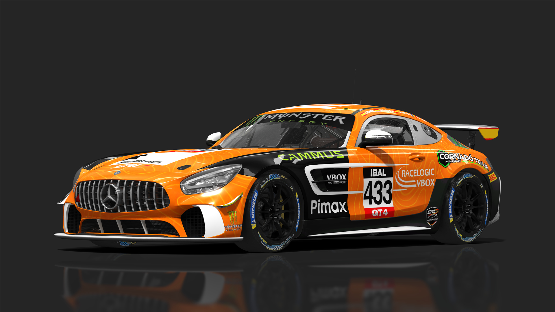 Mercedes AMG GT4 EVO, skin BATHURST_SRLGT4RACING_433_AMG-GT4
