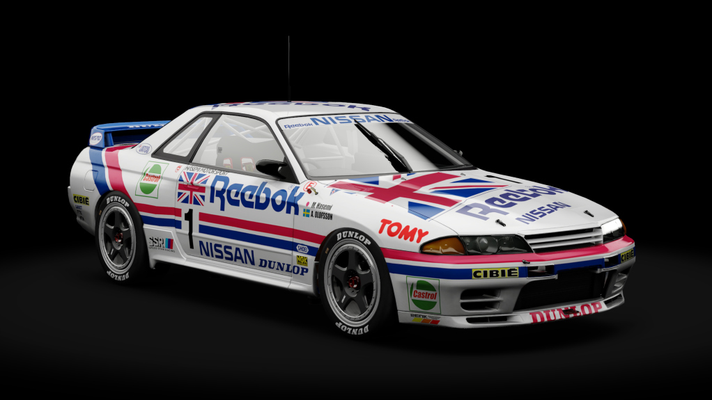 Nissan Skyline GT-R R32 JTCC, skin 1_reebok_skyline