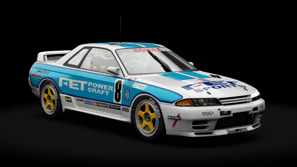 Nissan Skyline GT-R R32 JTCC, skin 8_fet_sports