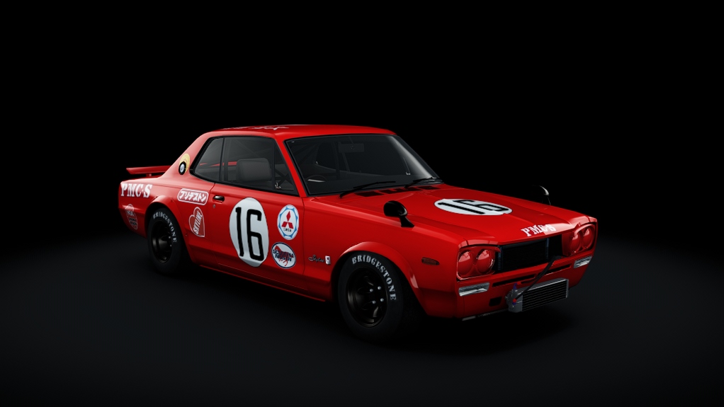 Nissan Skyline GT-R 2000, skin 16_Shinoda_1972_JapanGrandPrix