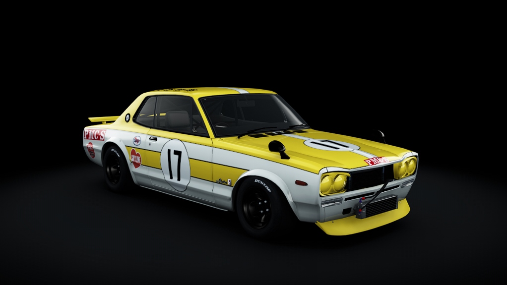 Nissan Skyline GT-R 2000, skin 17_Masatani_1972_JapanFrandPrix