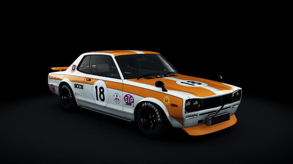 Nissan Skyline GT-R 2000, skin 18_Kubodera_1972_JapanFrandPrix