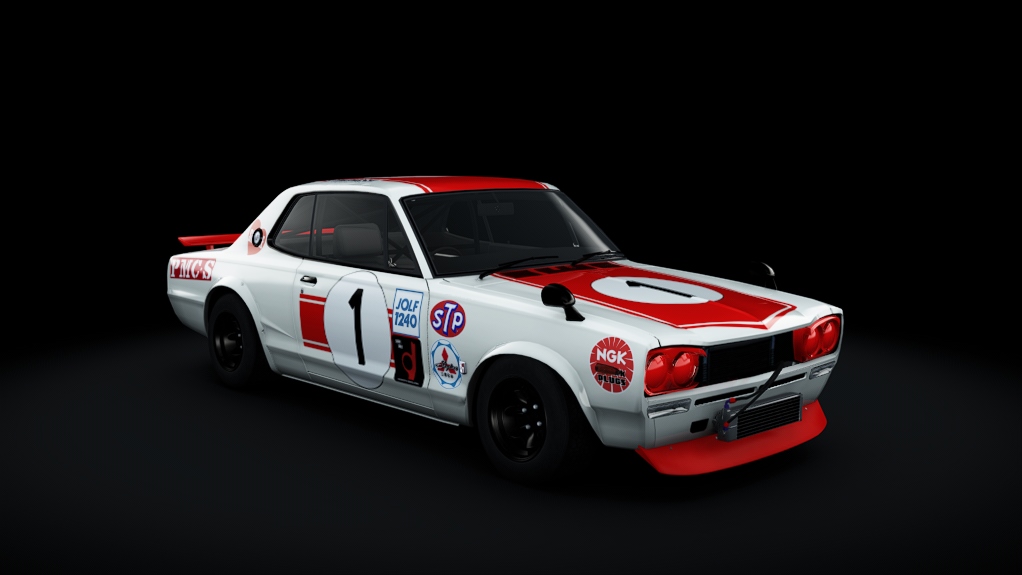 Nissan Skyline GT-R 2000, skin 1__Takahashi_1971_FujiMasters250Km